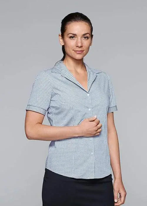 Aussie Pacific Ladies Epsom Short Sleeve Shirt  2907S Corporate Wear Aussie Pacific